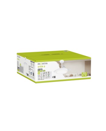 STAR  S * VENTILADOR PEQUEÑO LED - BLANCO
